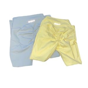 BUNDLE Echt Active Wear Leggings Grey/Yellow